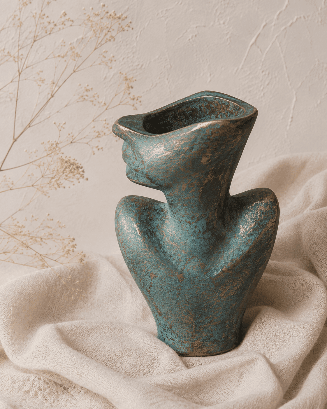 مجسمه پتینه برنزی